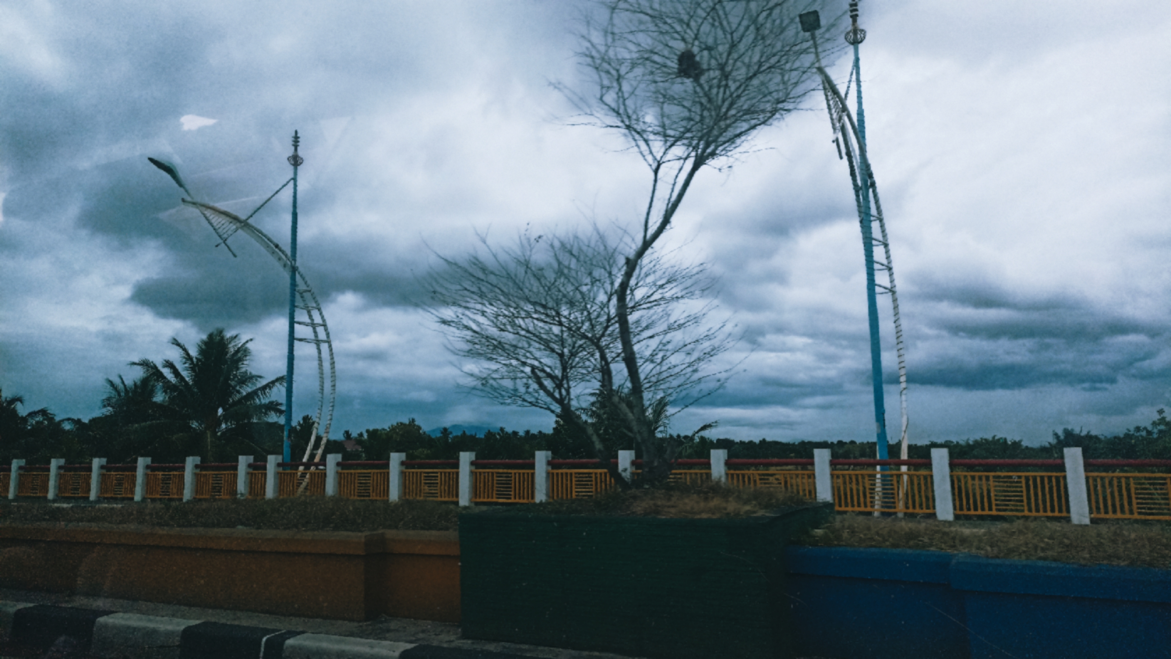 Urban Stormy Landscape Digital Art