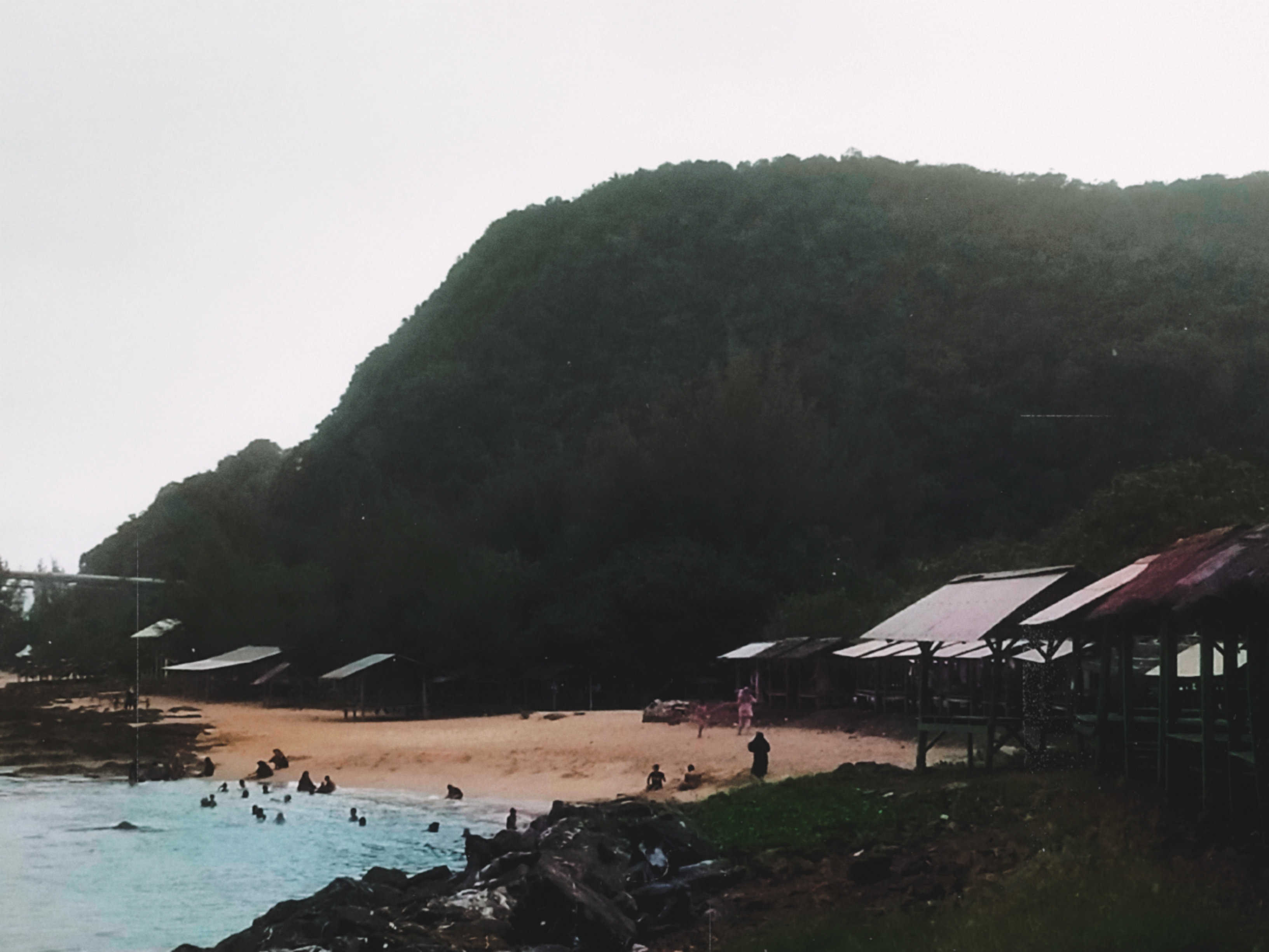Tranquil Beach Landscape Digital Photo