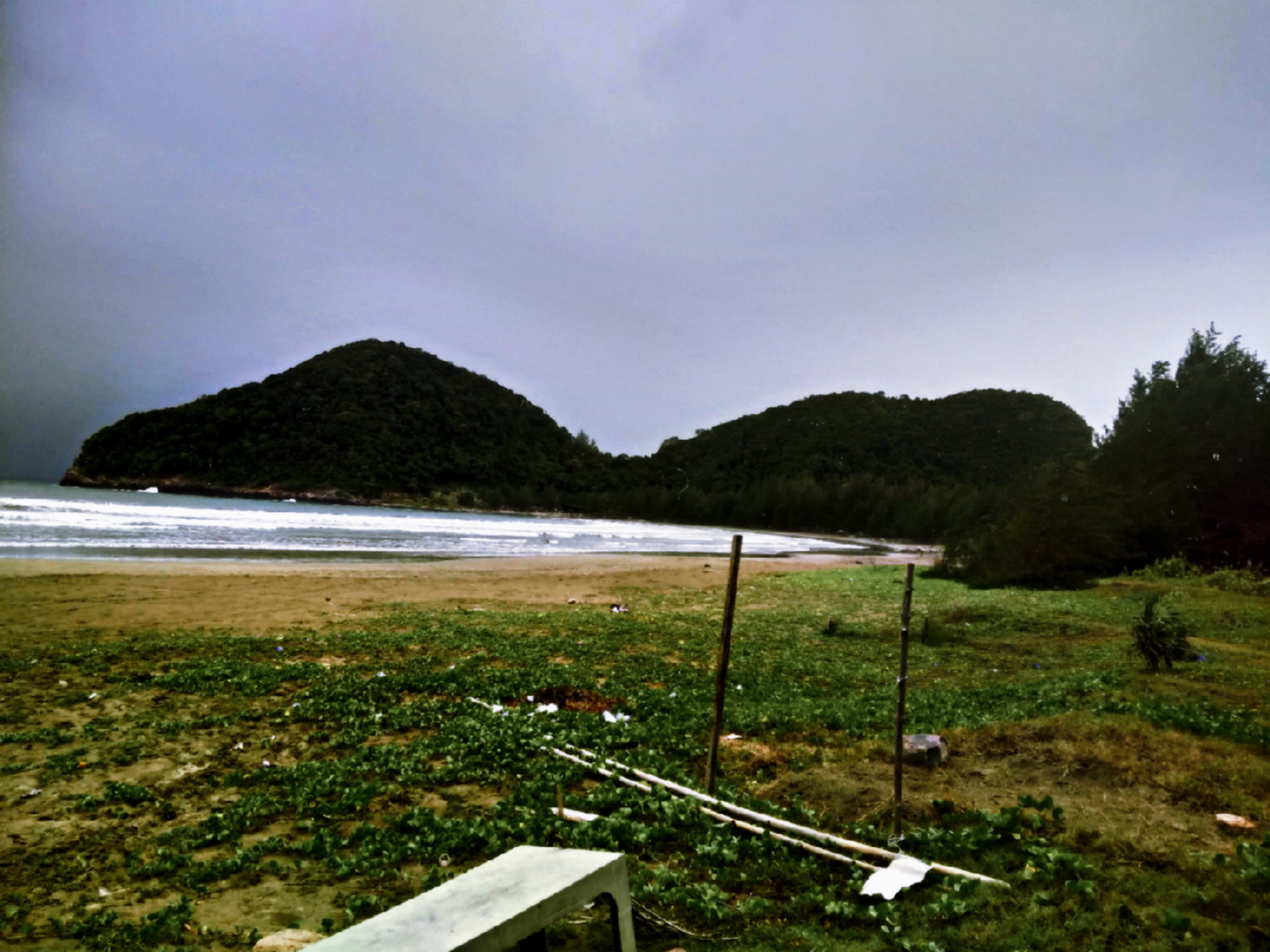 Tropical Beach Landscape Digital Photo