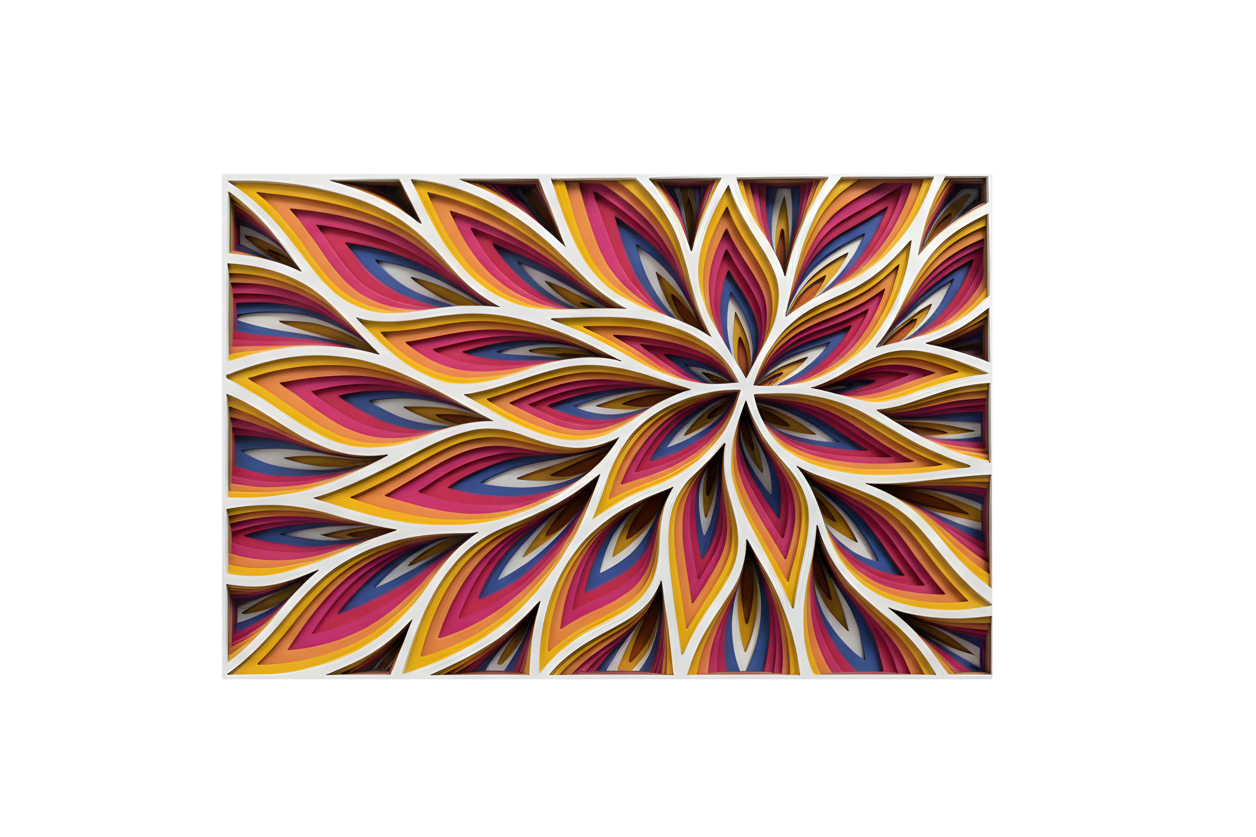 Geometric Flower Wall Art