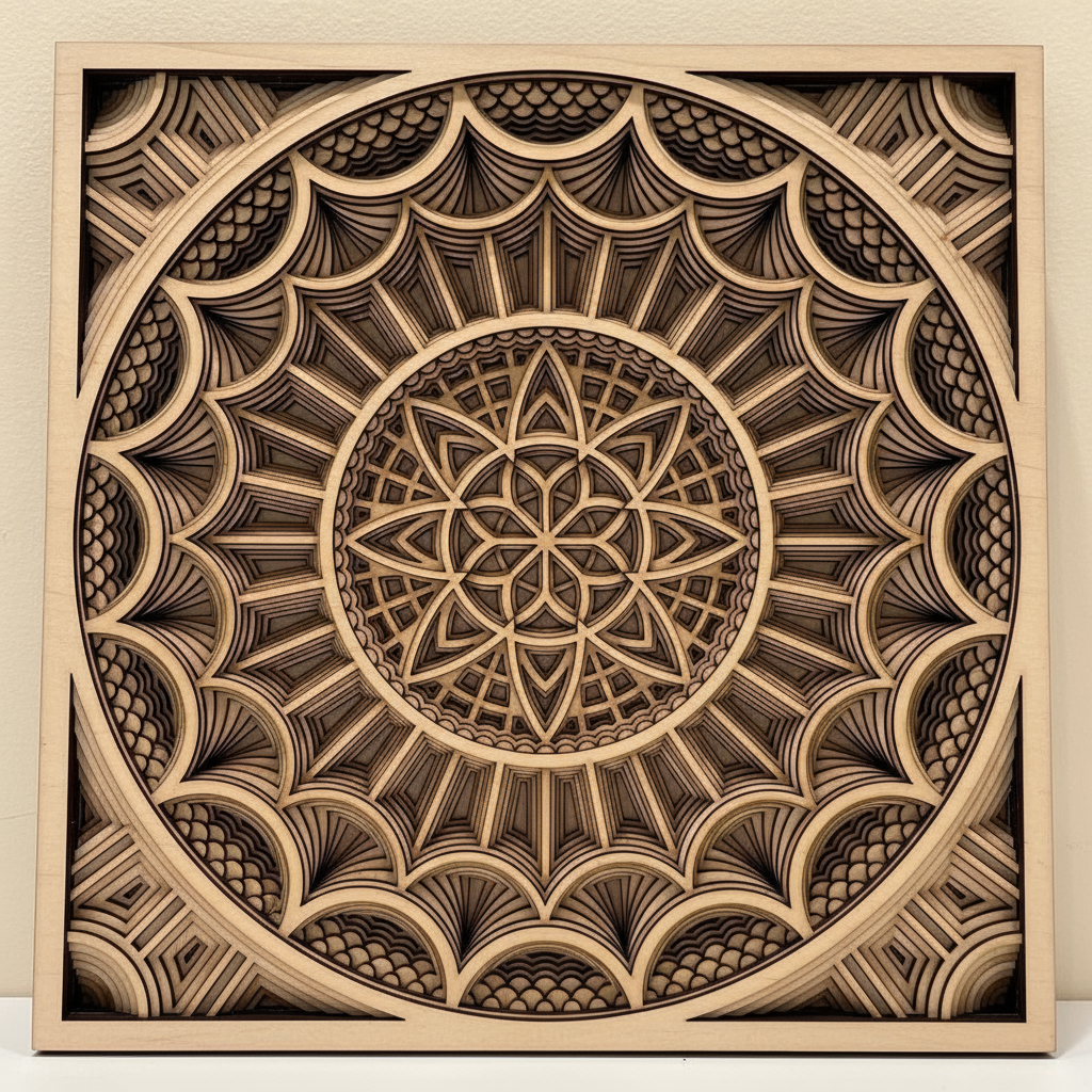 Wooden Mandala Wall Art