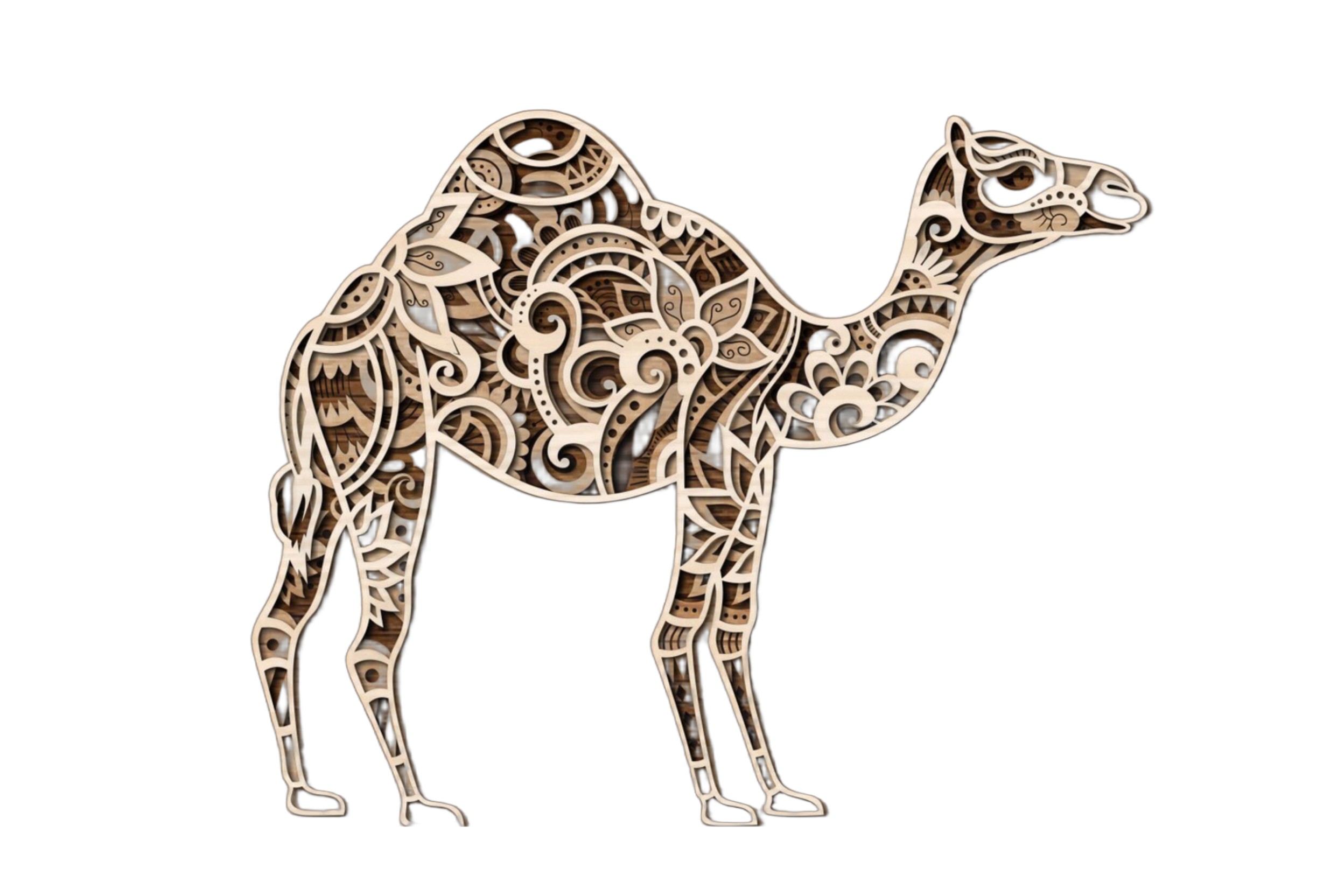 Wooden Camel Wall Art