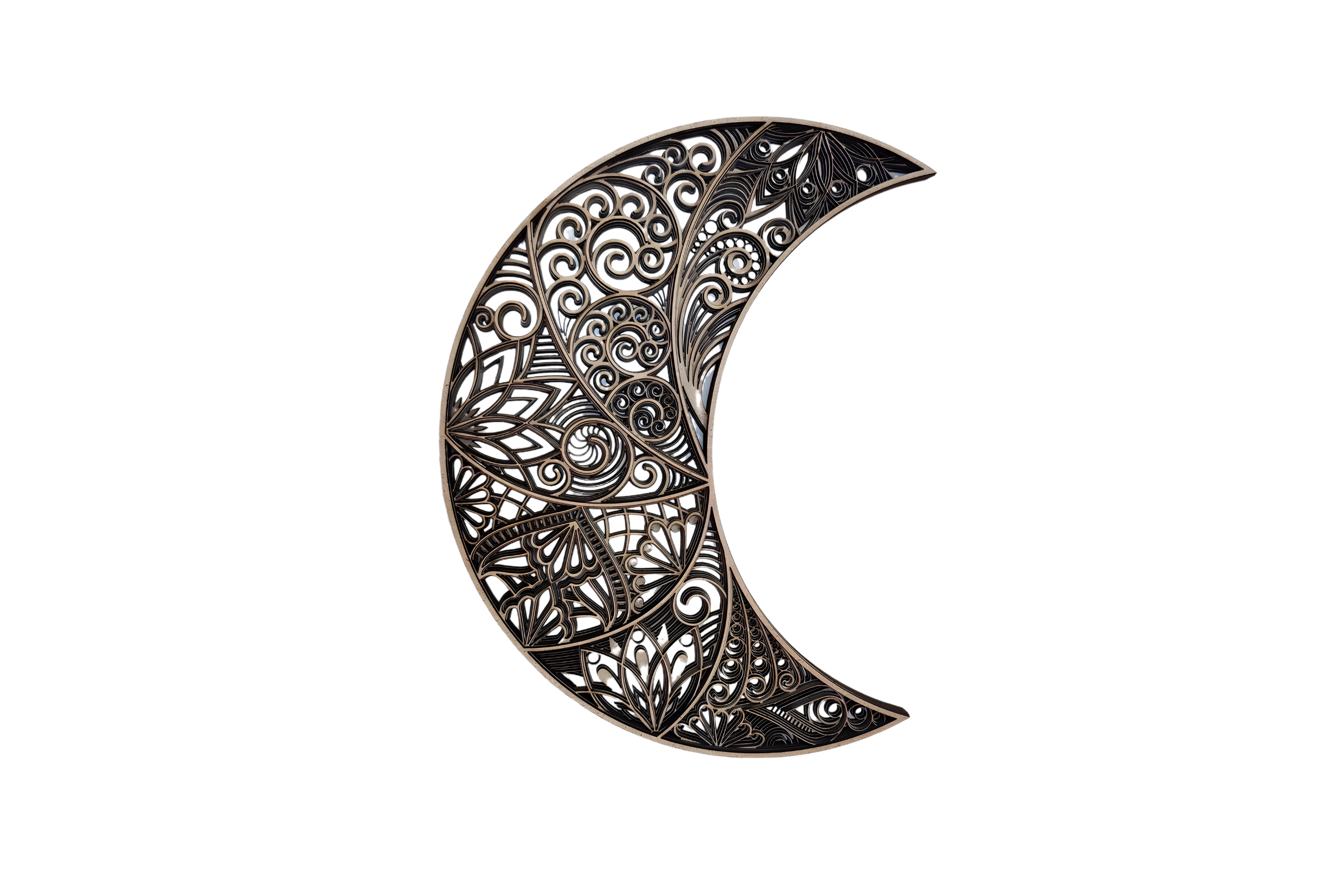 Decorative Metal Crescent Moon Wall Art