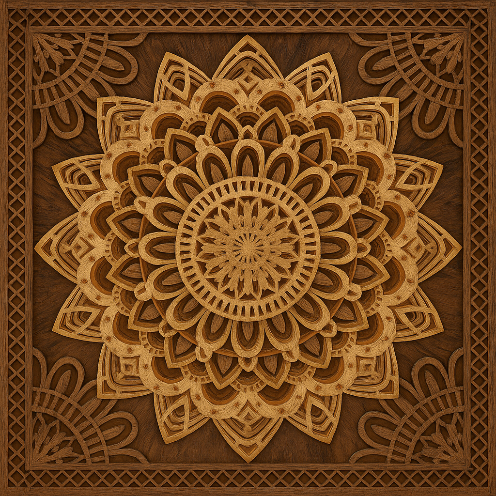 Wooden Mandala Wall Art