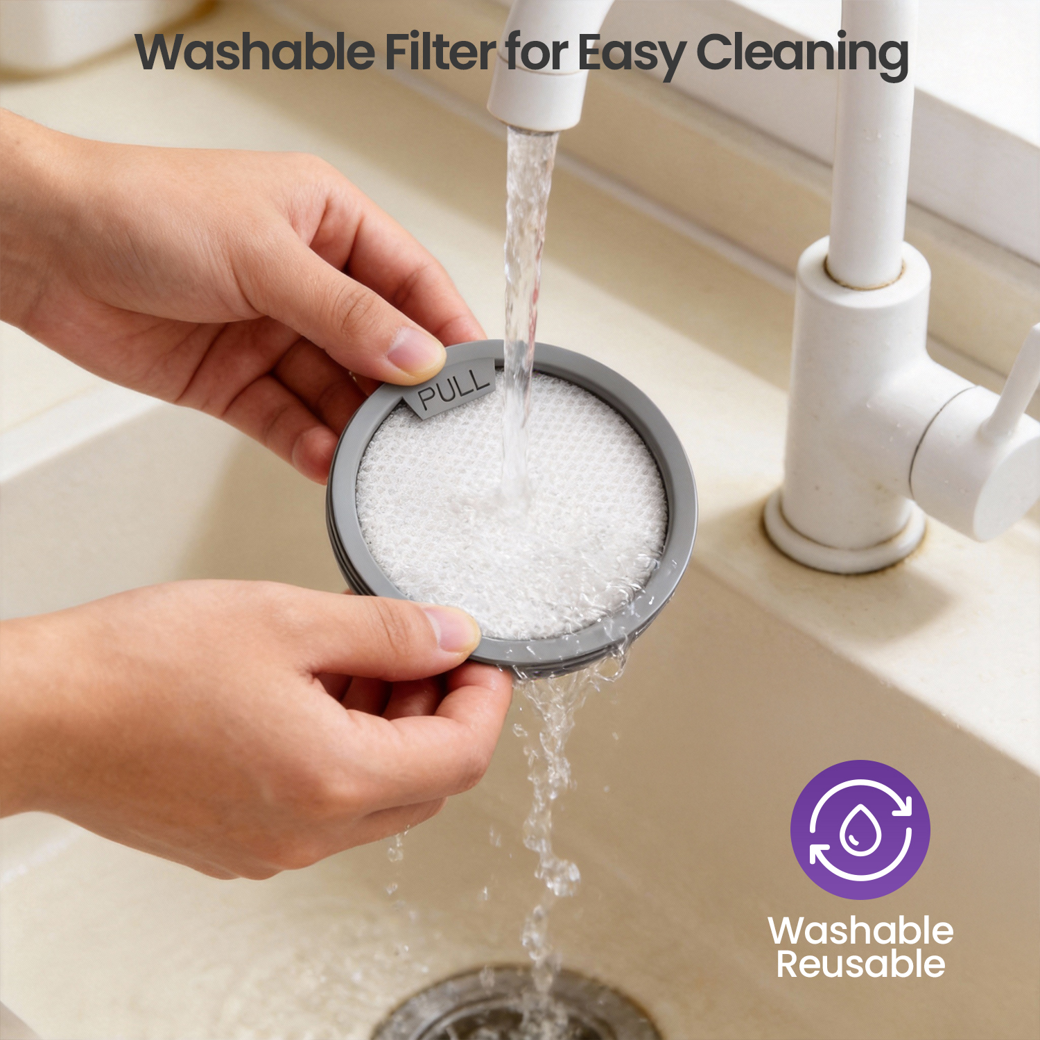 2 Pack Fine Filter Cotton Replacement for Mattress Vacuum Cleaner