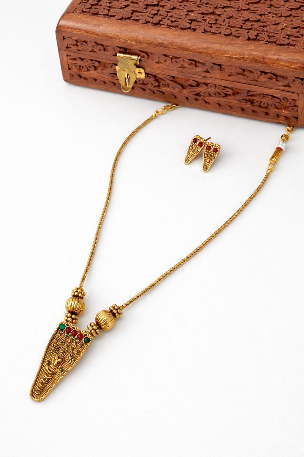 Traditional Gold Plated Necklace Set