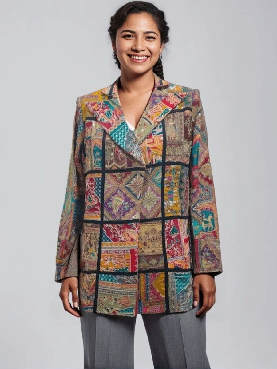 Patchwork Blazer