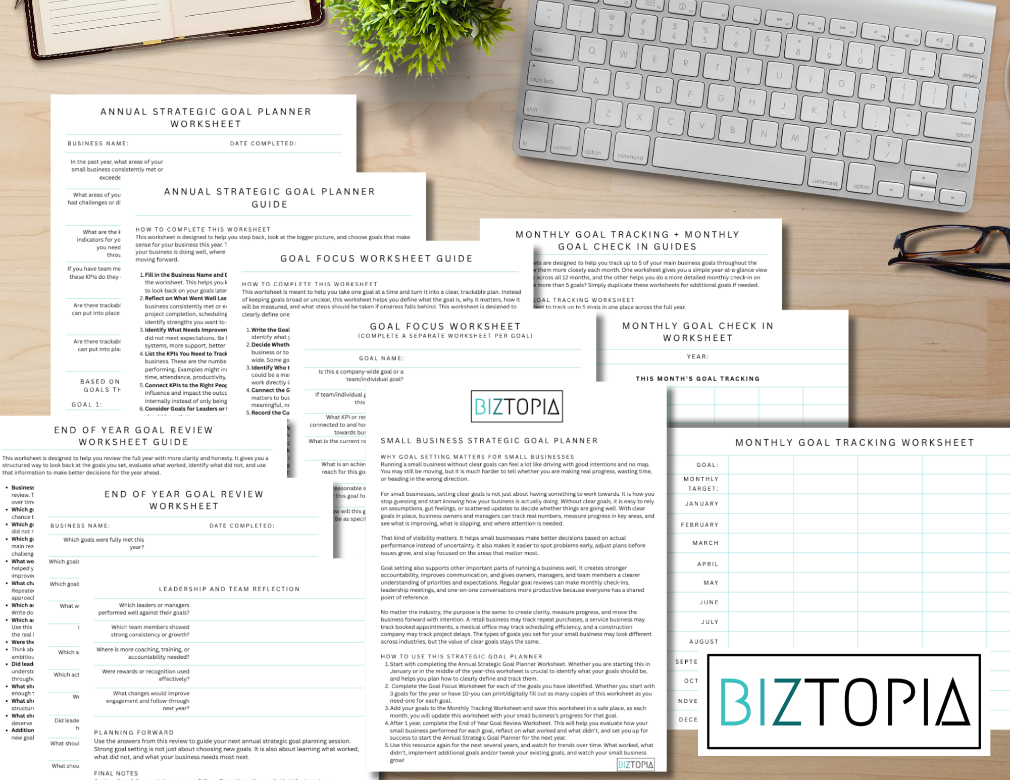 Small Business Strategic Goal Setting Planner