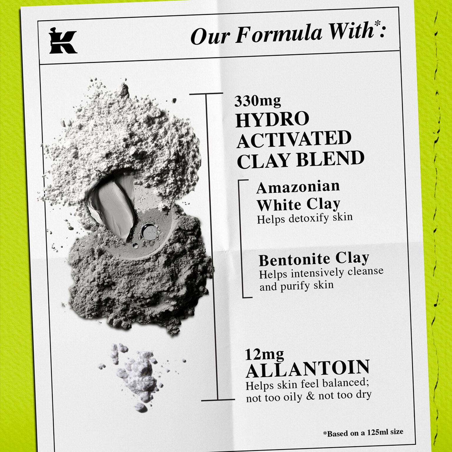 Rare Earth Pore-Minimizing Clay Mask