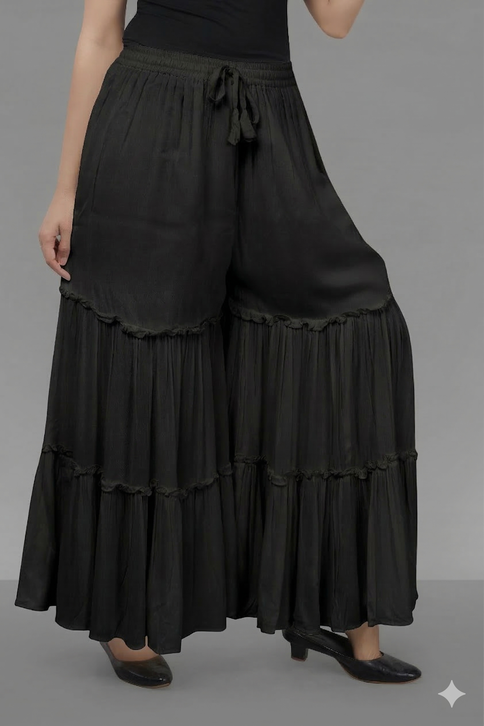 Women's Flared Palazzo - Rinkal Sarara