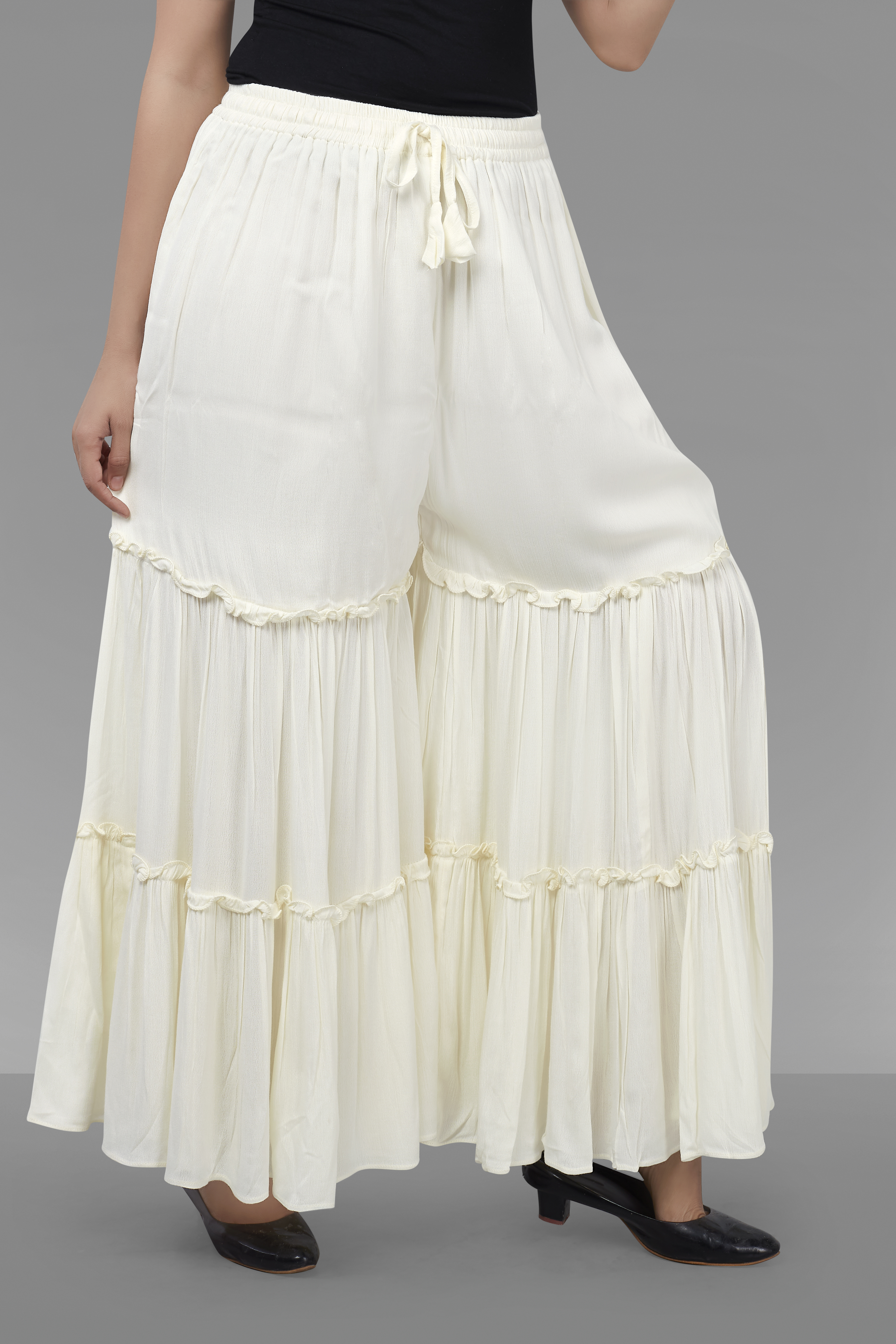 Women's Flared Palazzo - Rinkal Sarara