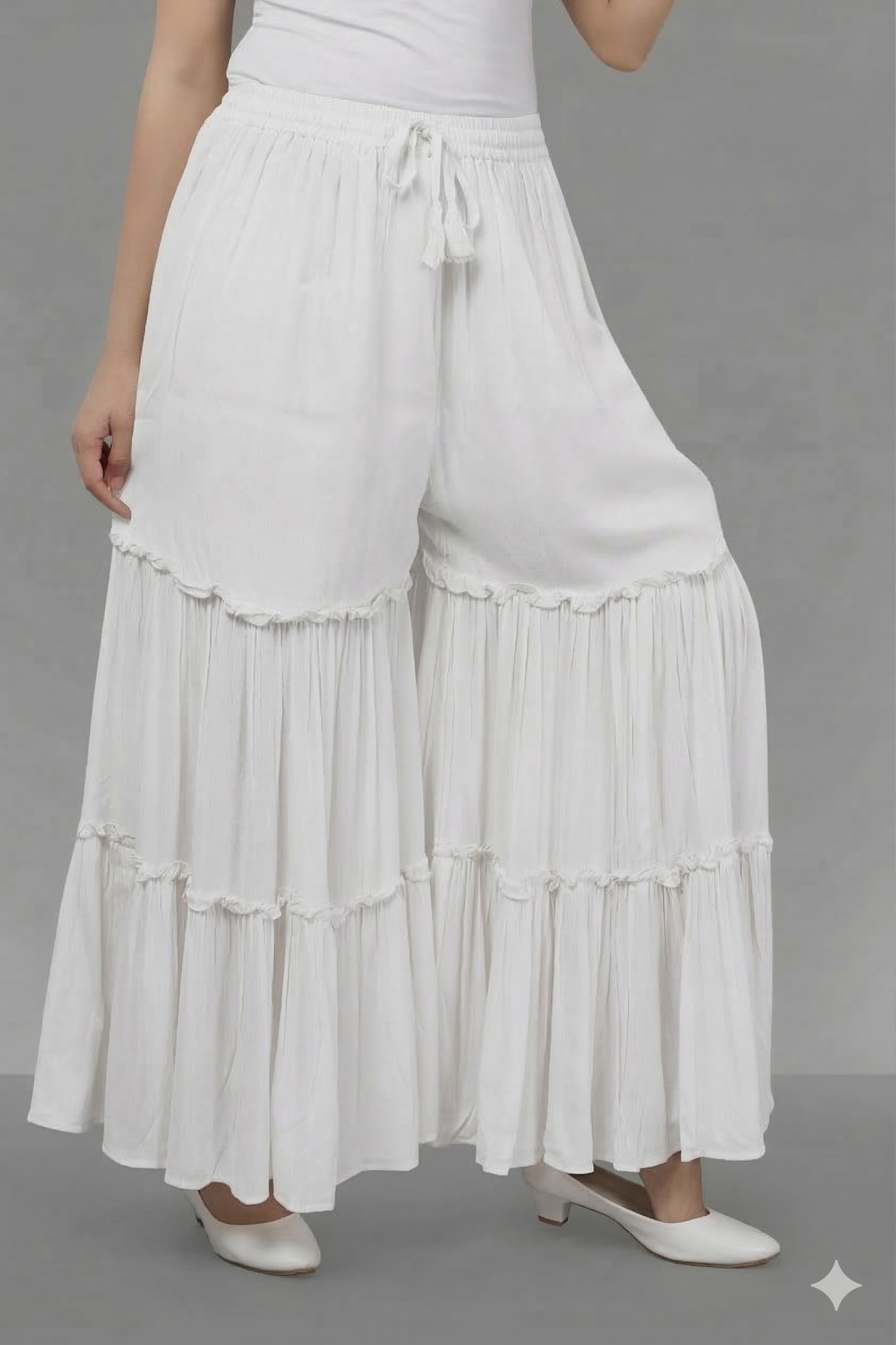 Women's Flared Palazzo - Rinkal Sarara