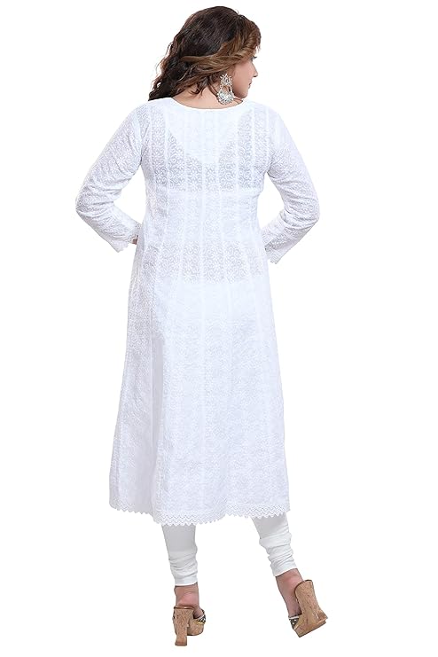 White Chikankari Kurti