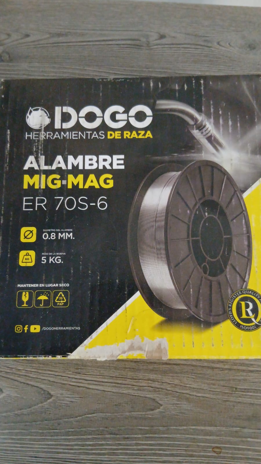 Alambre de soldadura DOGO de 0,8 mm