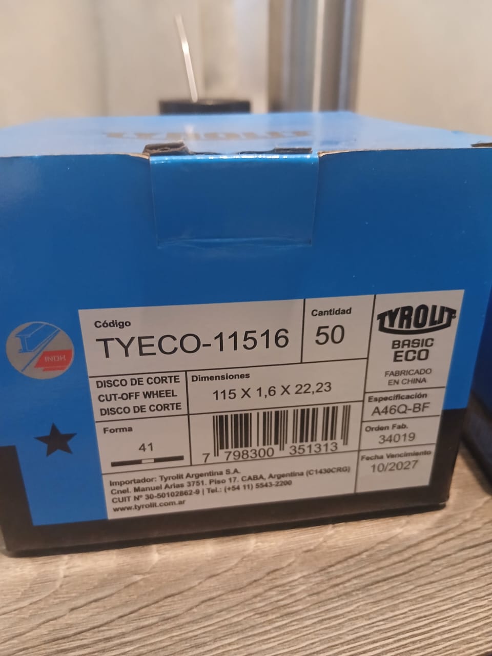 DISCO TYROLIT BASIC ECO 115 X 1.6 X 22.23  