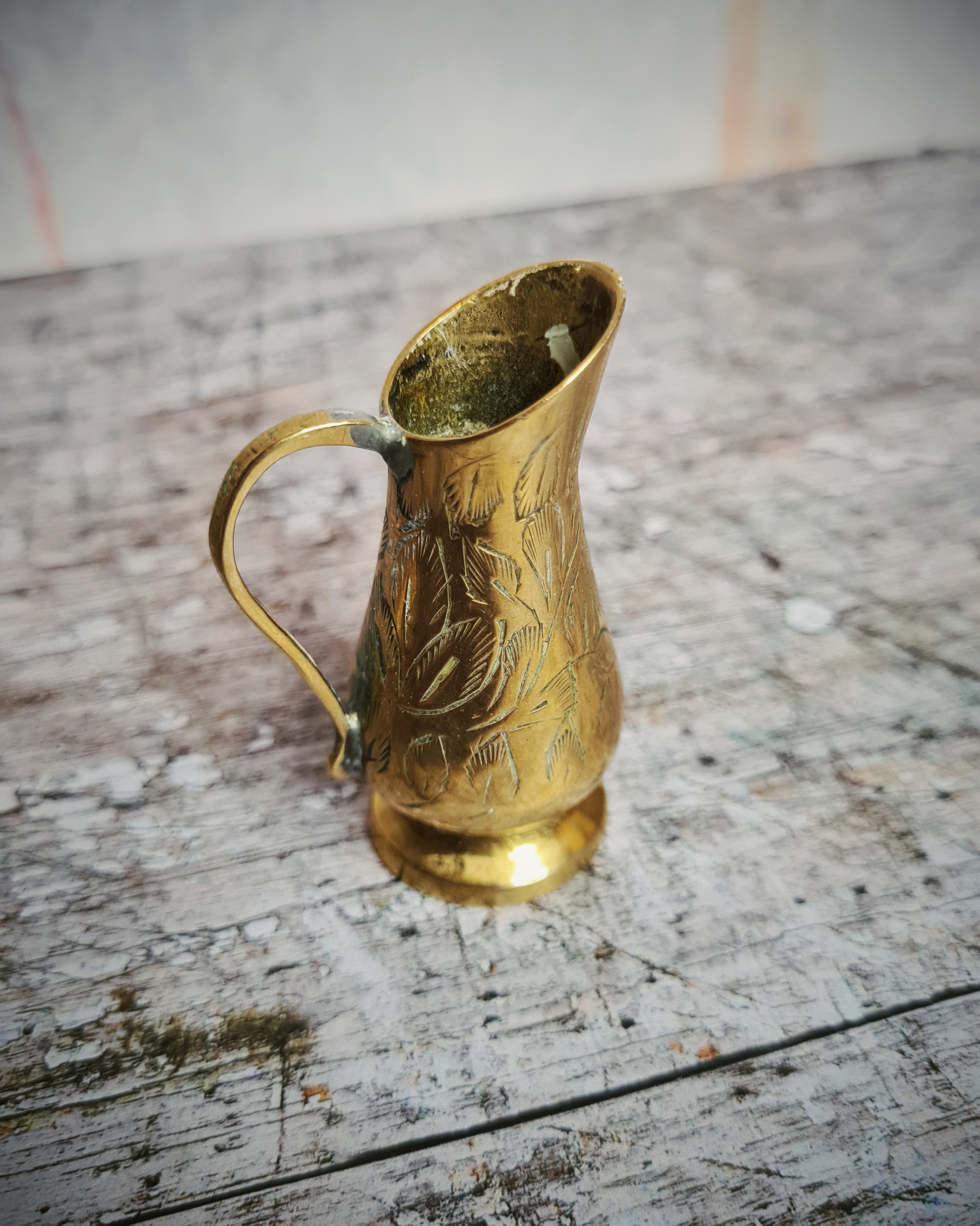 Mini Decorative Brass Coffee Pot Set