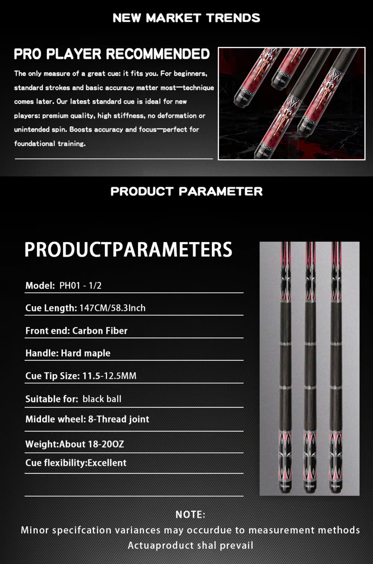 Gậy Bida Carbon JianYing