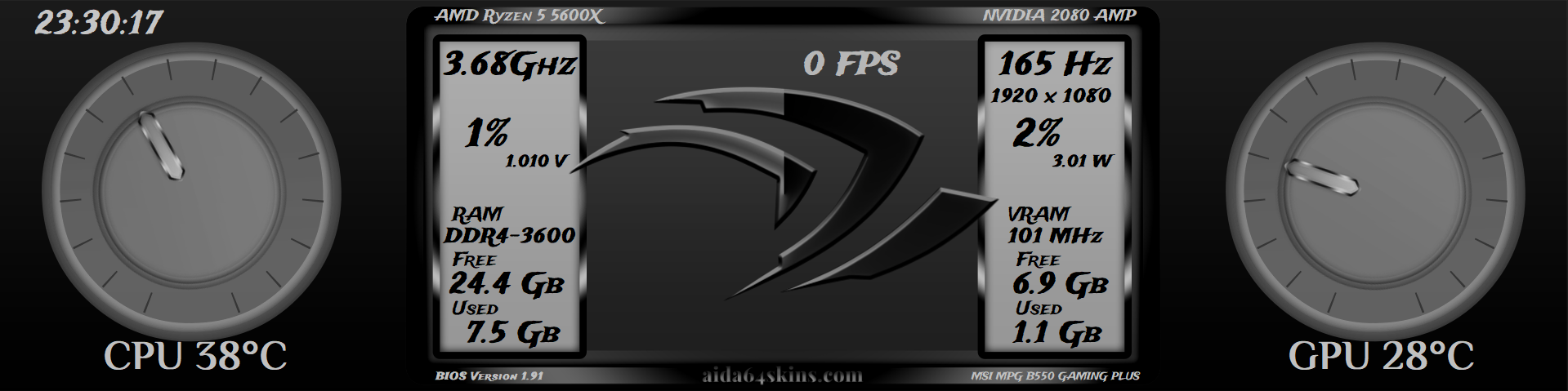 PC Performance Monitoring Overlay