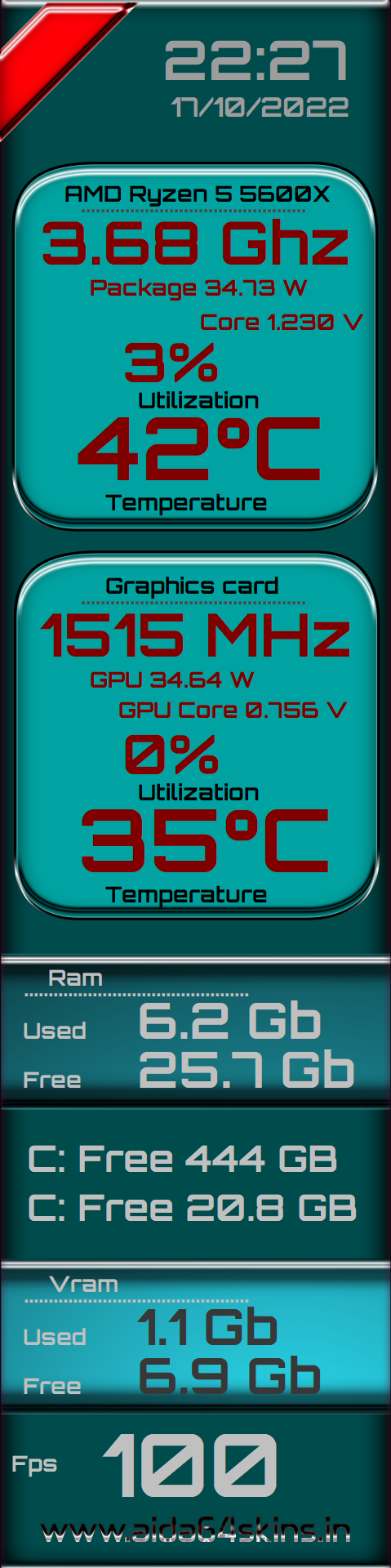 PC Monitoring Widget
