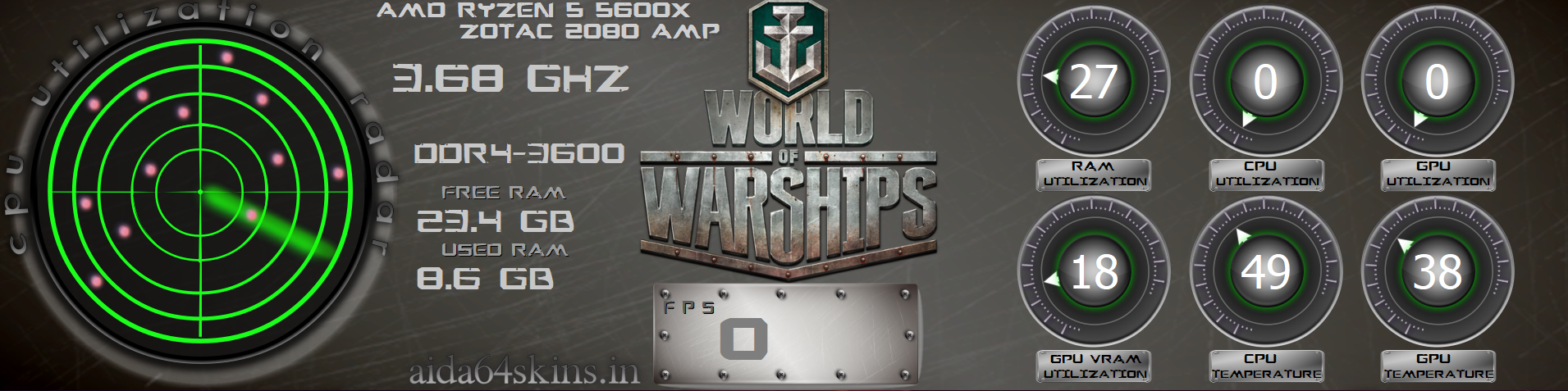 World of Warships System Overlay