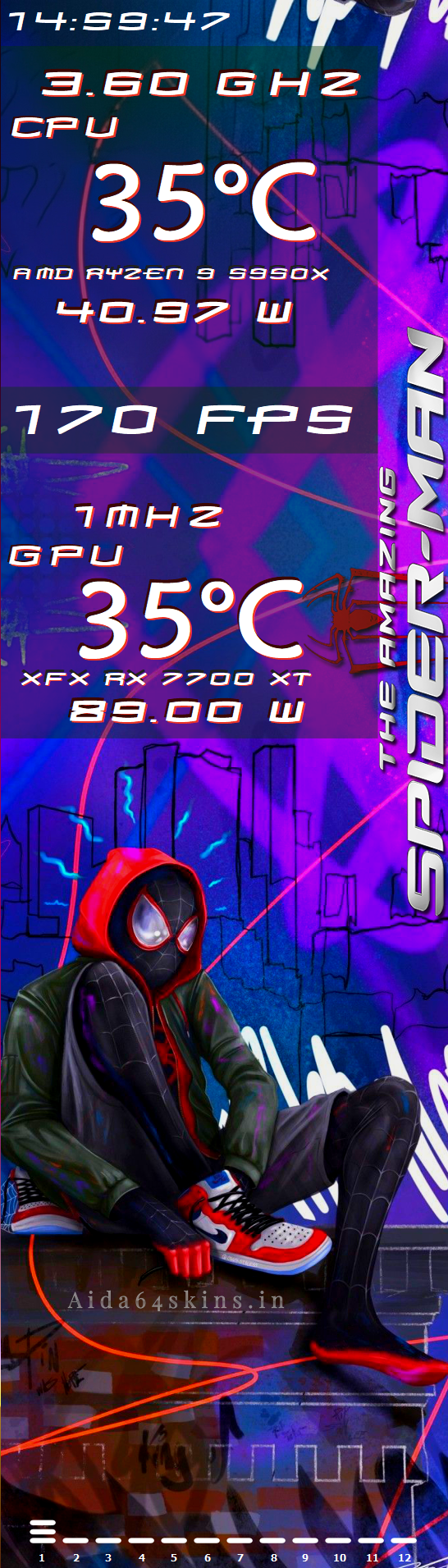 Spider-Man Custom PC Overlay