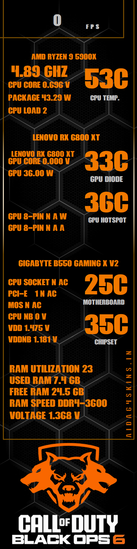 Call of Duty Black Ops 6 Game Overlay