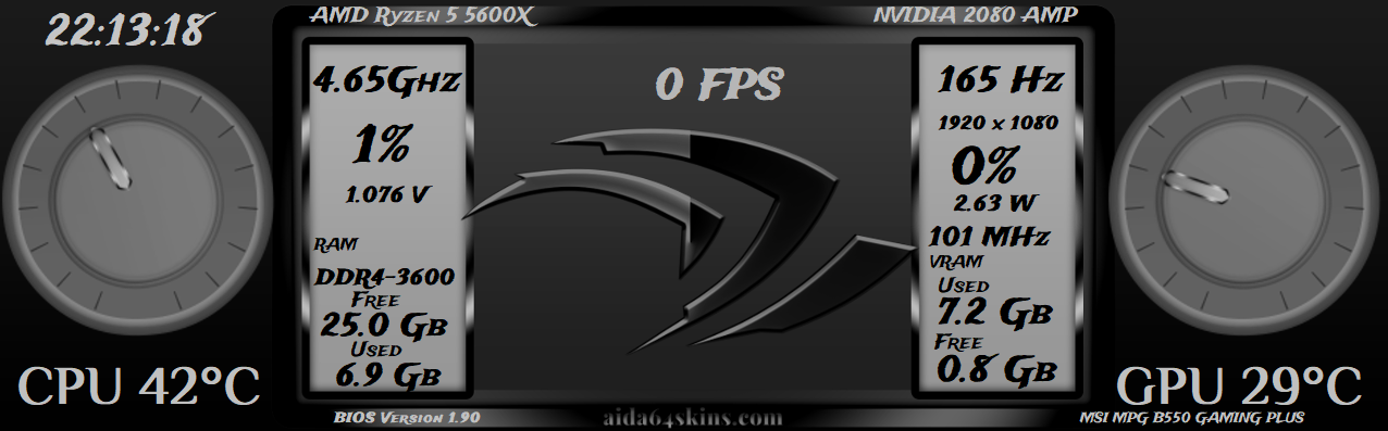 Gaming Hardware Monitoring Dashboard