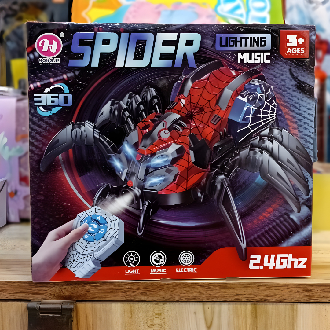 Remote Control Spider with Spray + Light & Music