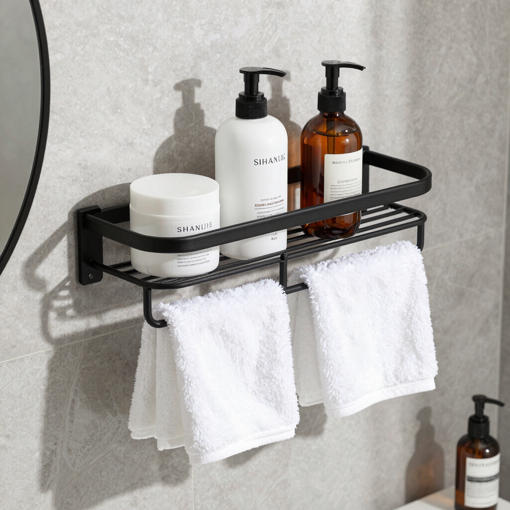 Wall-Mounted Bathroom Shelf