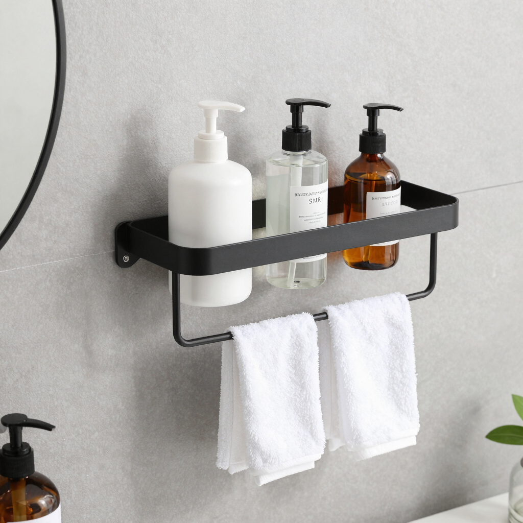 Wall-Mounted Bathroom Shelf