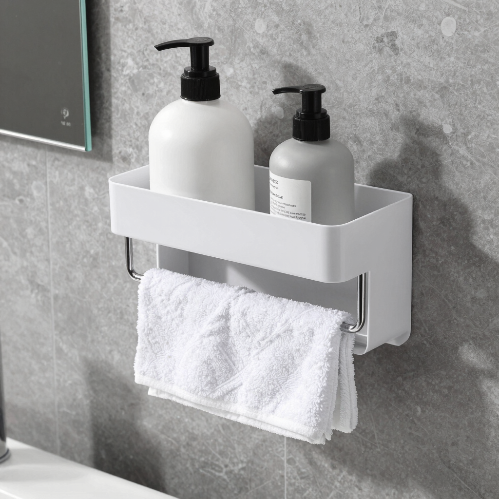 Wall-Mounted Bathroom Organizer