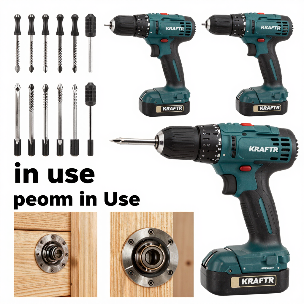 KRAFTR Cordless Drill Set