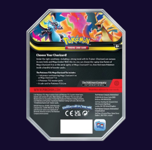 Pokémon TCG: Mega Charizard EX Tin