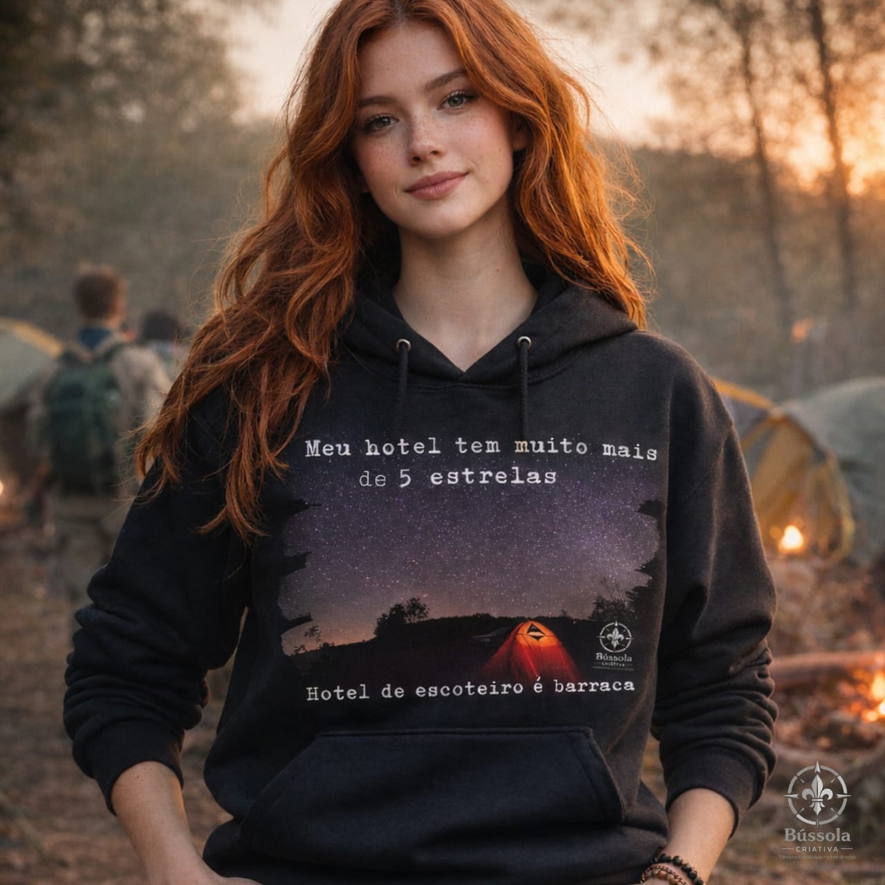 Moletom Escoteiro Estrelas