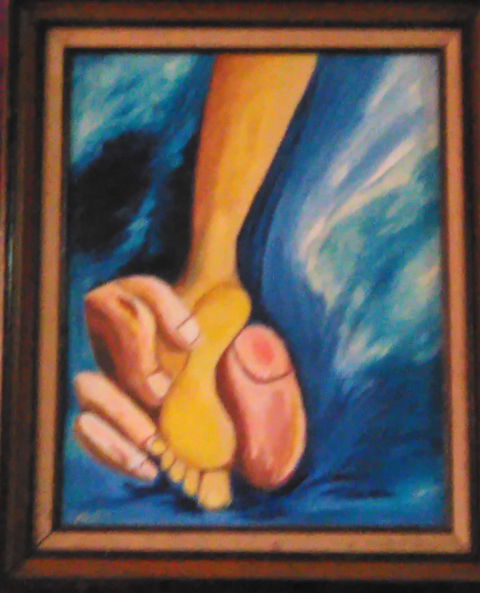 Abstract Foot an hand Art Painting