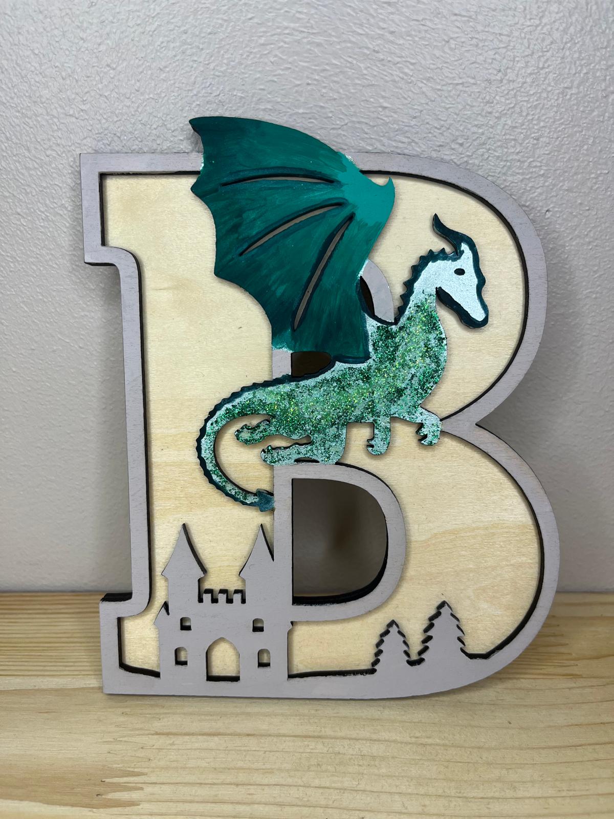 Lettre Dragon - B