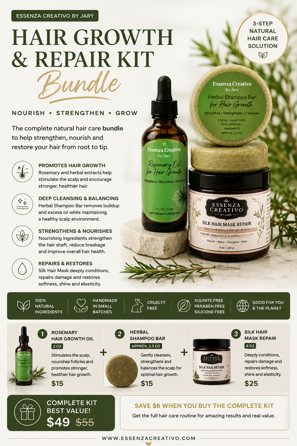 Hair Growth & Repair Kit Bundle