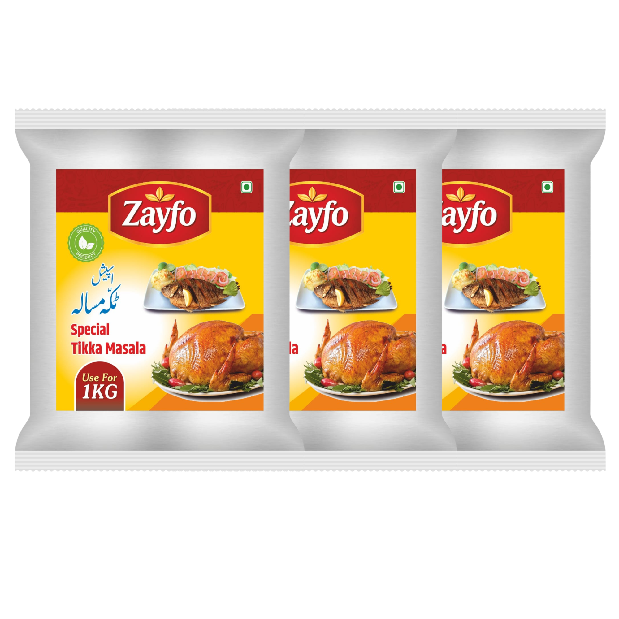 Zayfo Tandoori Tikka Spice Mix for Restaurant-Style Cooking 80g ( Pack of 3 )