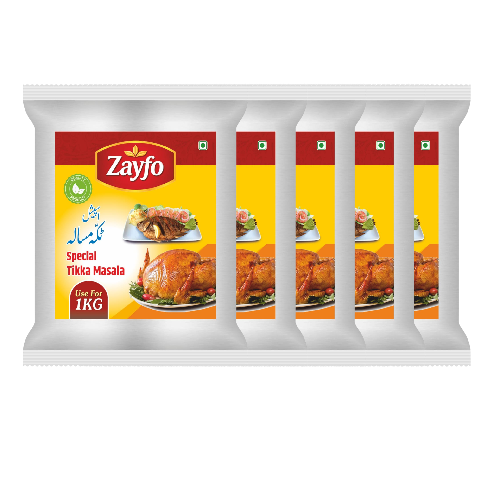 Zayfo Tandoori Tikka Masala – Premium Indian Masala 80g ( Pack of 5 )