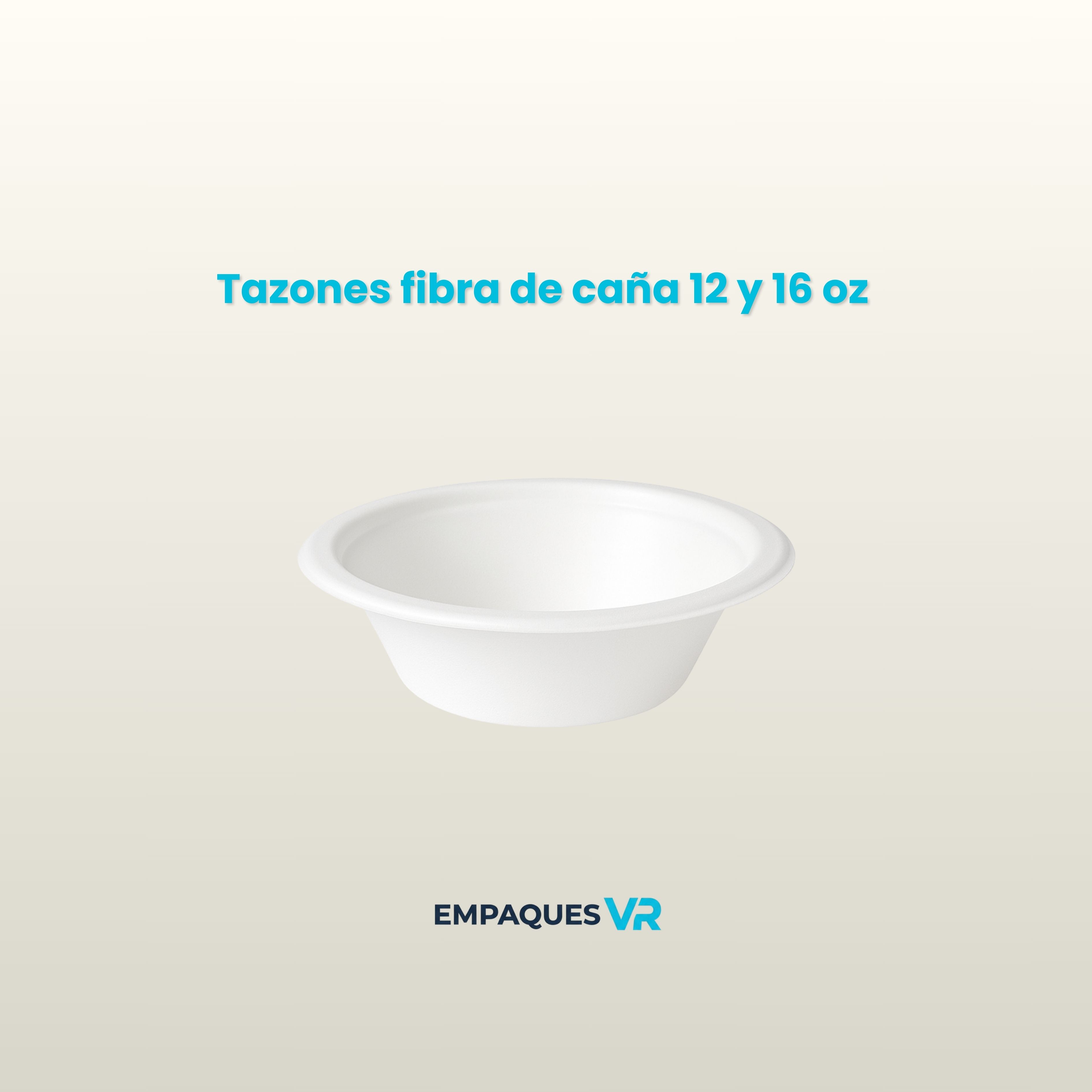 Tazones fibra de caña 12 y 16 oz