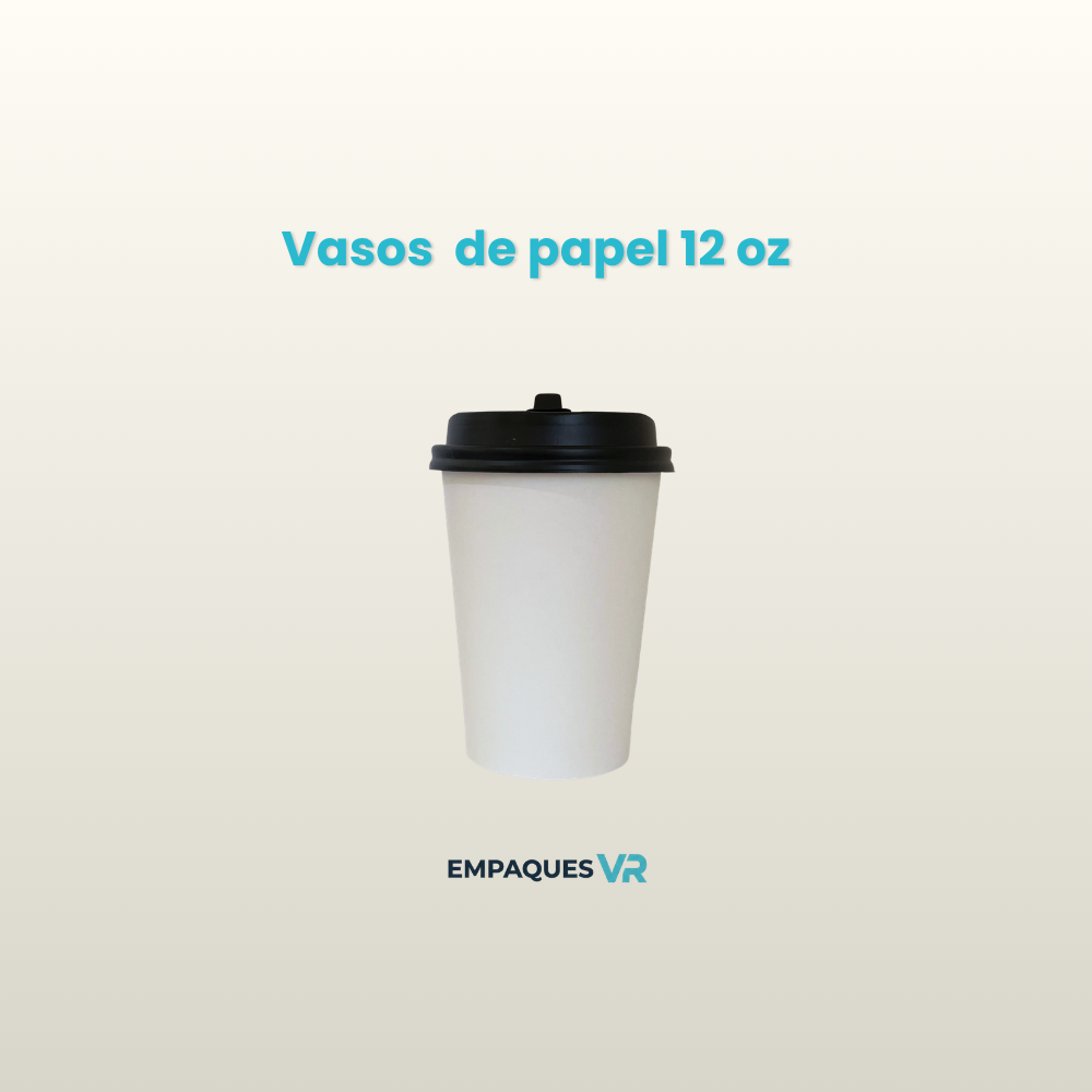Vaso de papel 12oz bebida caliente 