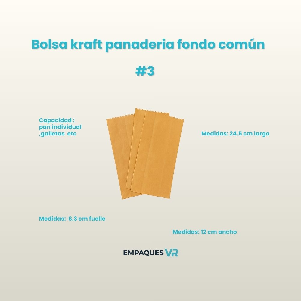 Bolsas panadería fondo comun  Num 3, 6 y 12 