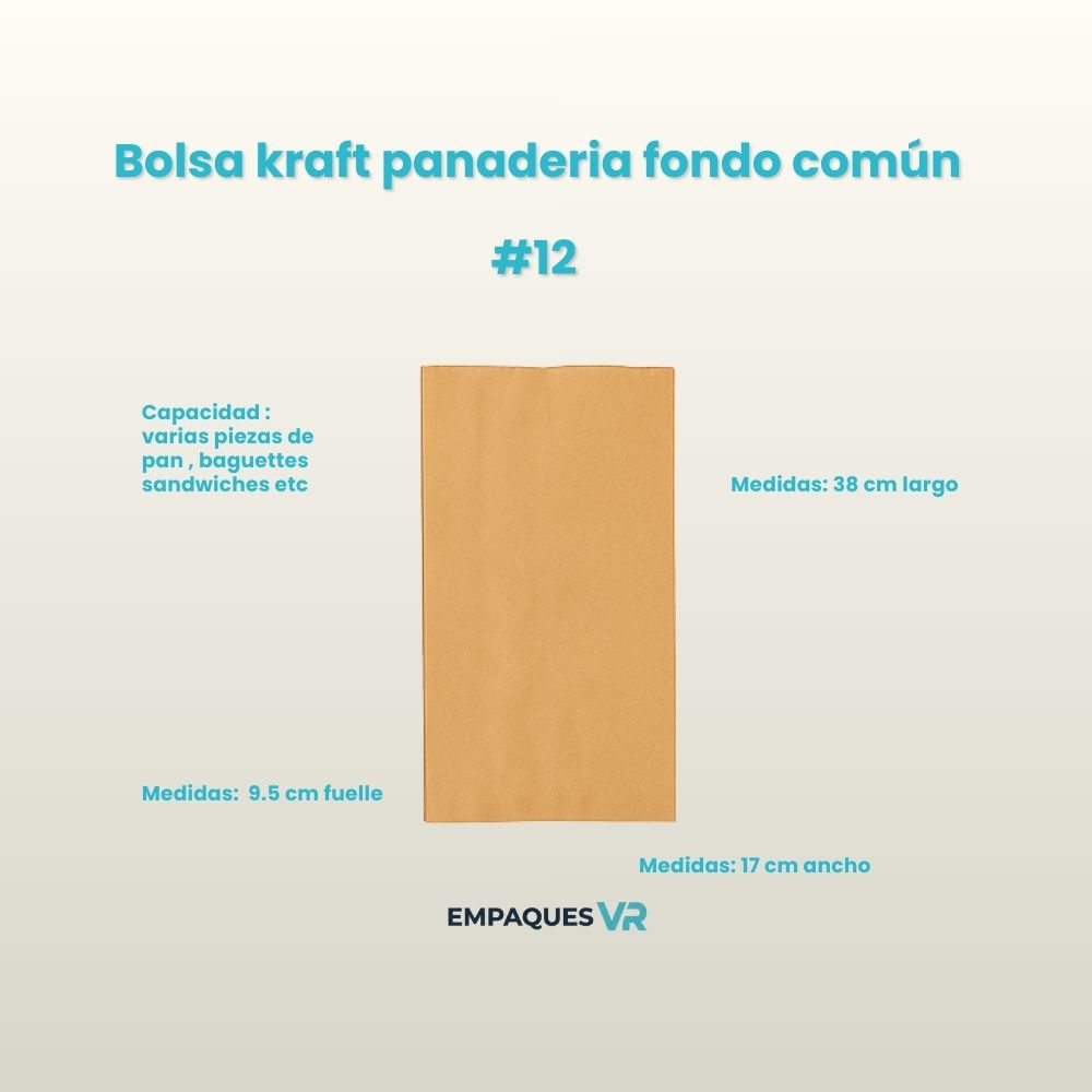 Bolsas panadería fondo comun  Num 3, 6 y 12 