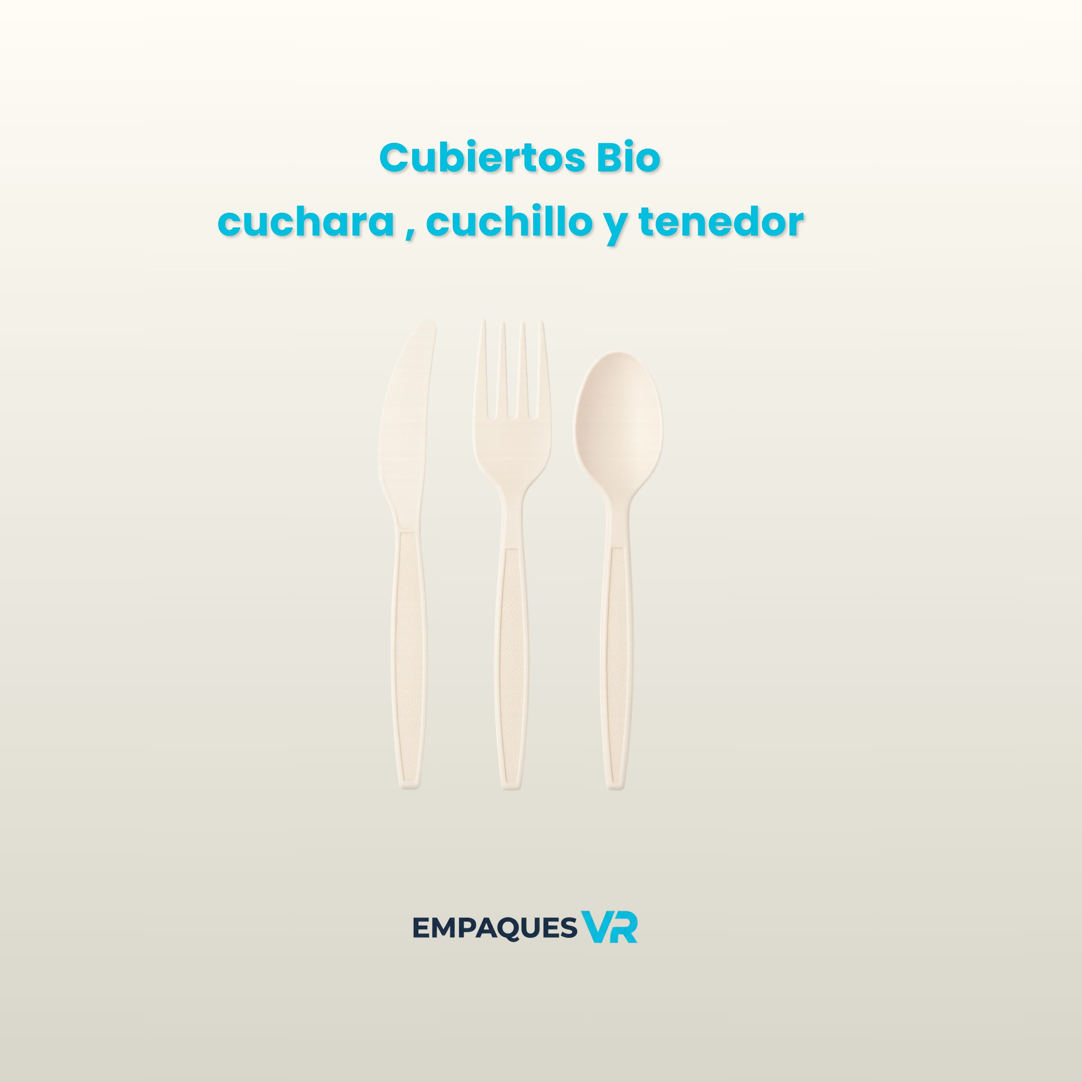 Cubiertos Bio cuchara , cuchillo  y tenedor
