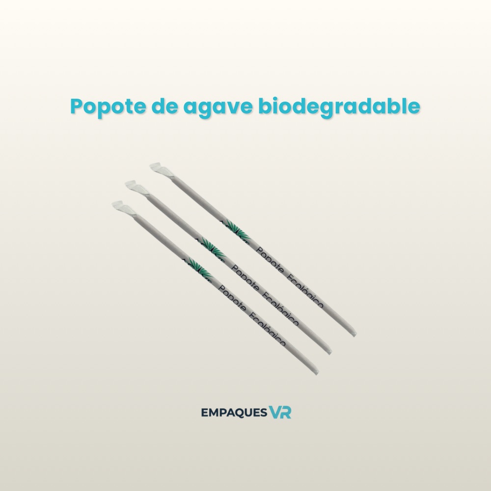 Popote de agave biodegradable