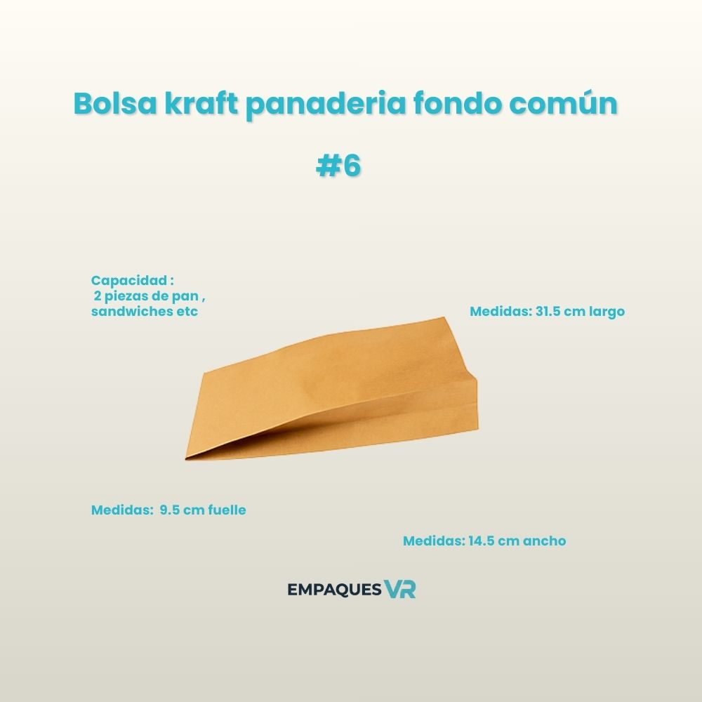 Bolsas panadería fondo comun  Num 3, 6 y 12 