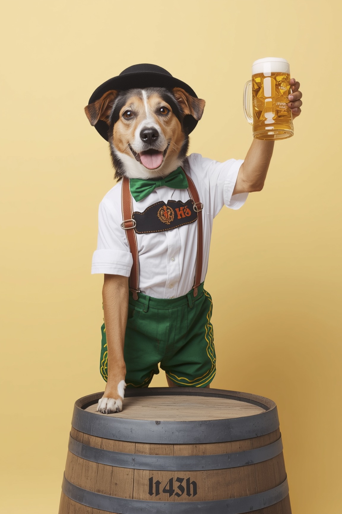 Oktoberfest Dog Digital Art