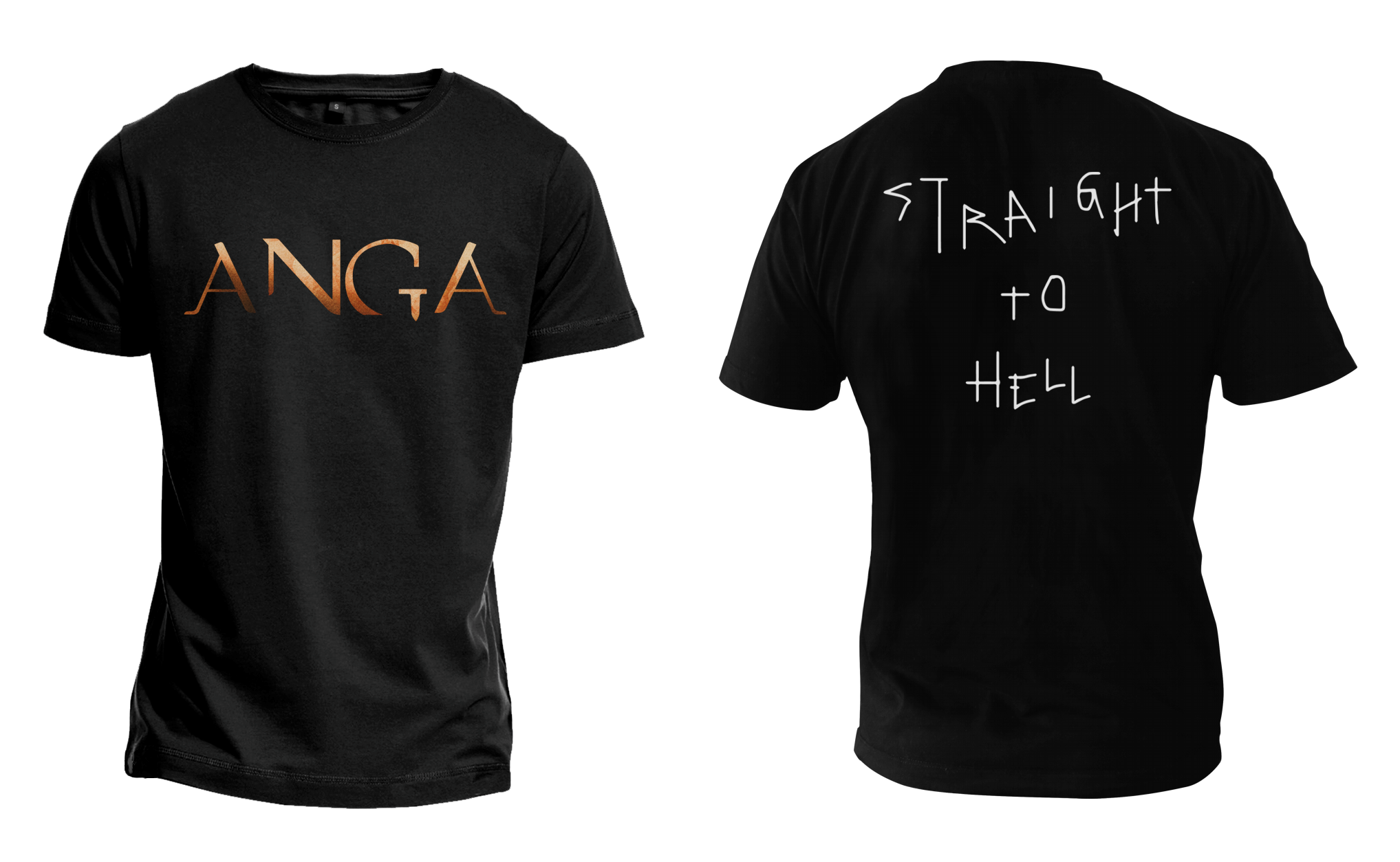 ANGA Black T-Shirt