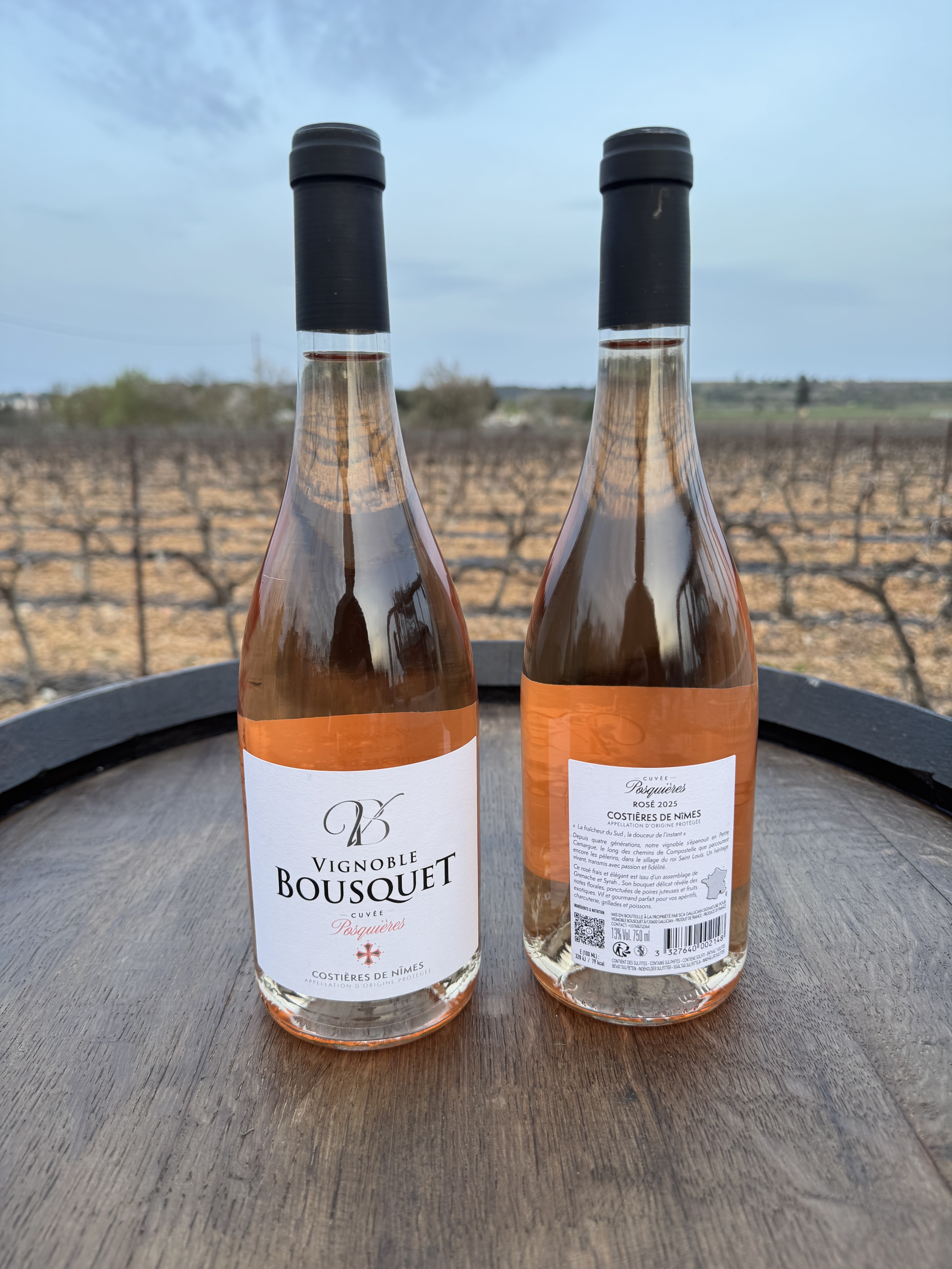 Vin rosé cuvée Posquières 