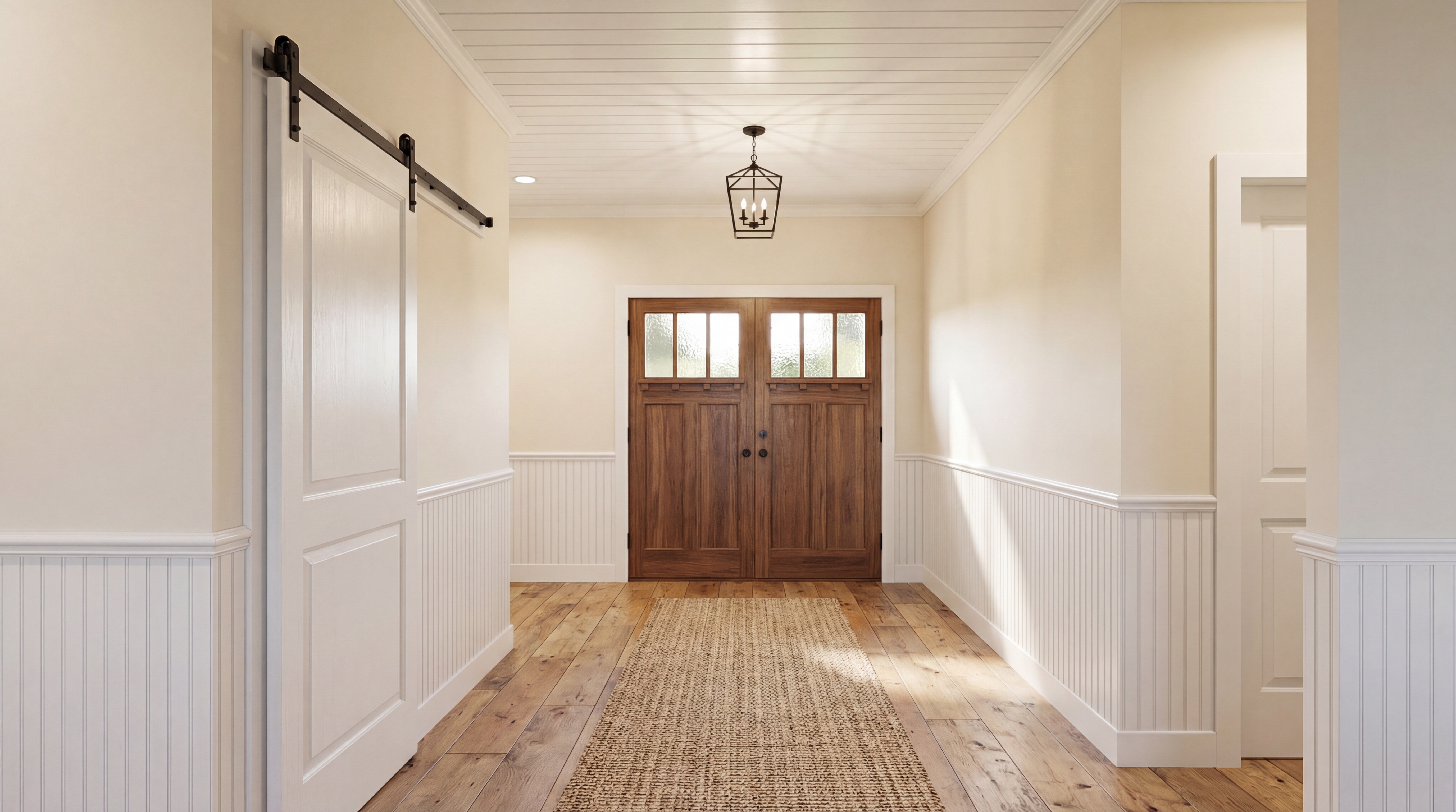 4 Bedroom Modern Farmhouse Ranch Plan with Vaulted Living Room & Garage | Plan 31126